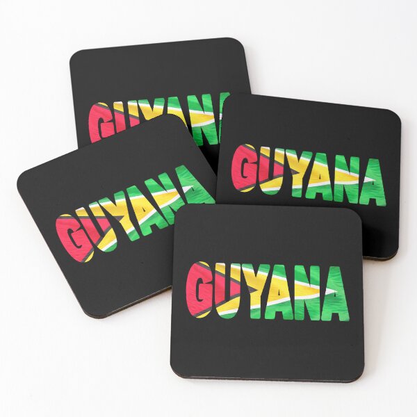 Item preview, GUYANA - Flag Flying in Wind cut to Letters Souvenir Sticker Shirt designed and sold by Adam Gormley.