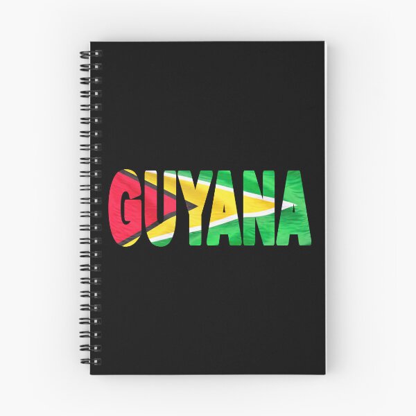 Item preview, GUYANA - Flag Flying in Wind cut to Letters Souvenir Sticker Shirt designed and sold by Adam Gormley.