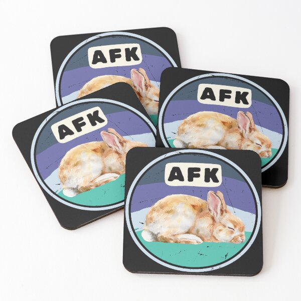 Item preview, AFK Sleeping Bunny Chill Aesthetic Art designed and sold by UUniqueIImprint.