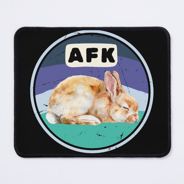Item preview, AFK Sleeping Bunny Chill Aesthetic Art designed and sold by UUniqueIImprint.