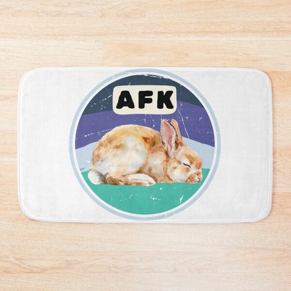 Item preview, AFK Sleeping Bunny Chill Aesthetic Art designed and sold by UUniqueIImprint.
