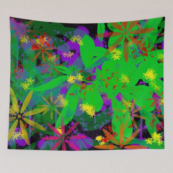 Item preview, Psychedelic Jungle designed and sold by Cosmic Cats Studio.