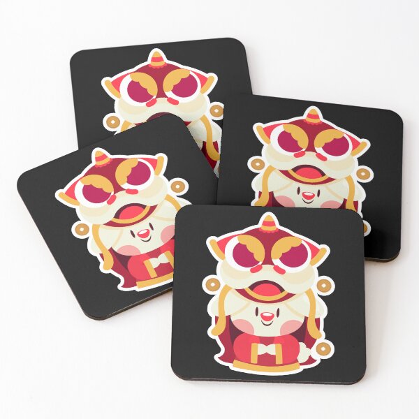 Item preview, Chinese New Year Bunny Sticker – Cute Rabbit Inside Lion Dance Costume for Good Luck designed and sold by FestivityFinds.
