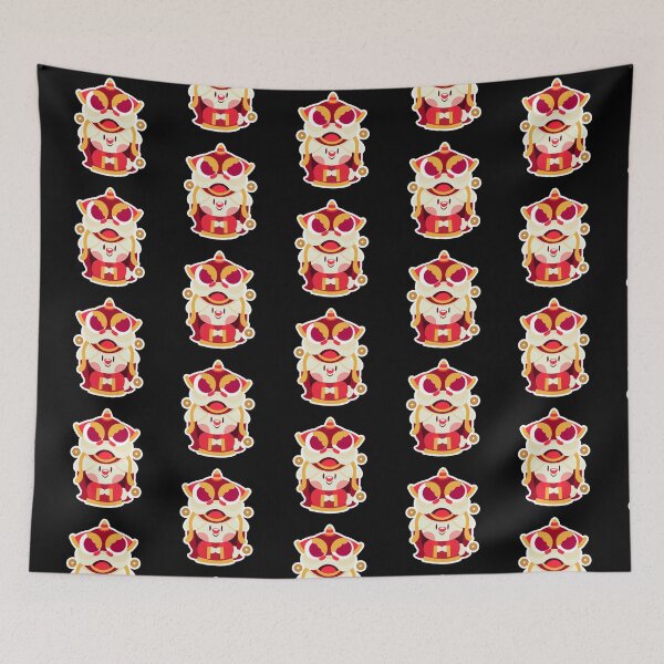 Item preview, Chinese New Year Bunny Sticker – Cute Rabbit Inside Lion Dance Costume for Good Luck designed and sold by FestivityFinds.