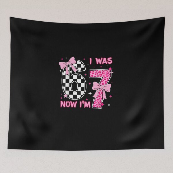 Item preview, I was 6 Now I'm 7 Birthday 7 Years Old Leopard Coquette Bow designed and sold by MatherFisher.