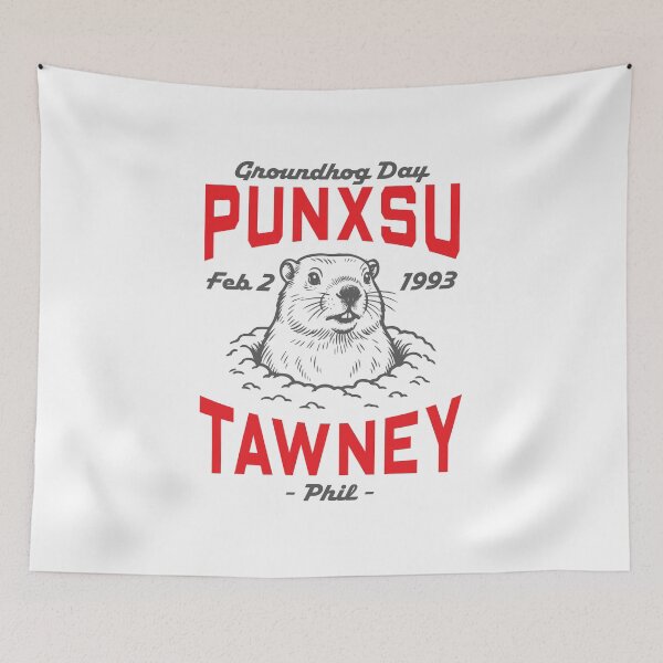 Item preview, Punxsutawney Phil Groundhog Day Cute Weather Forecast designed and sold by ArbitraryTees.