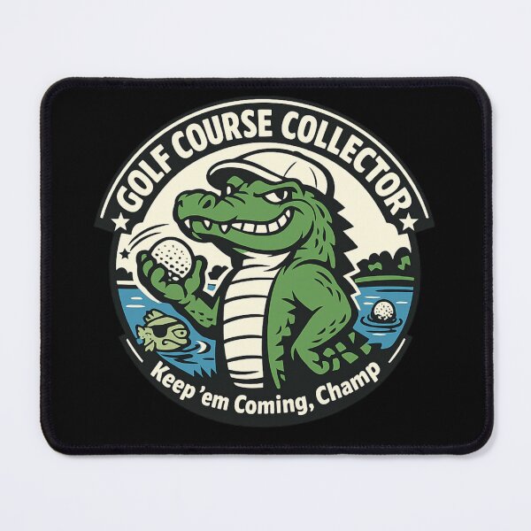Item preview, Golf Course Collector Alligator — Smug Gator Mascot Emblem designed and sold by JonelCrafts.