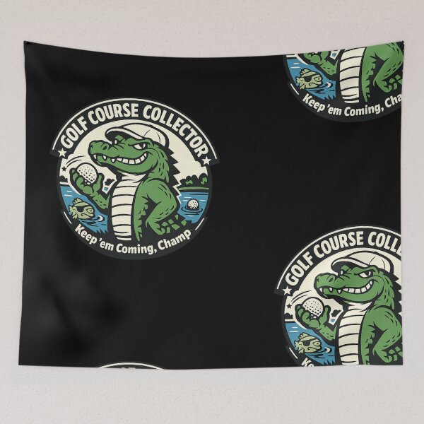 Item preview, Golf Course Collector Alligator — Smug Gator Mascot Emblem designed and sold by JonelCrafts.