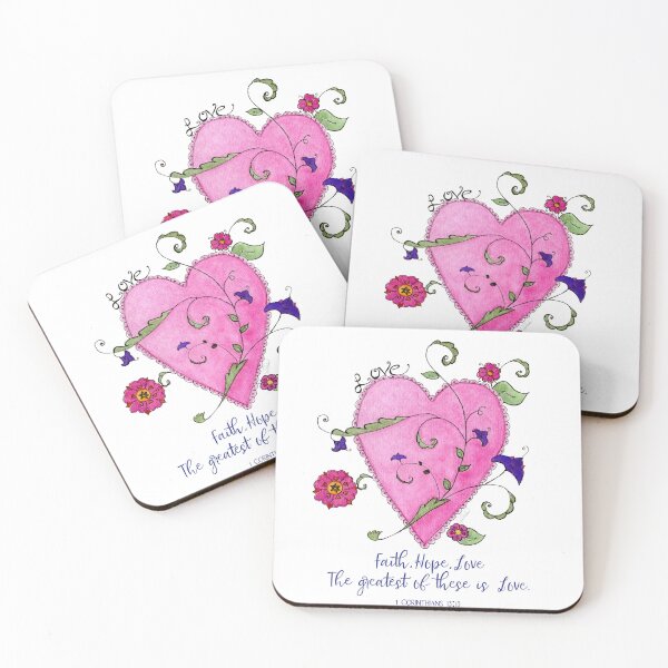 Item preview, Floral Heart Watercolor Valentine designed and sold by DreamOutLoudArt.