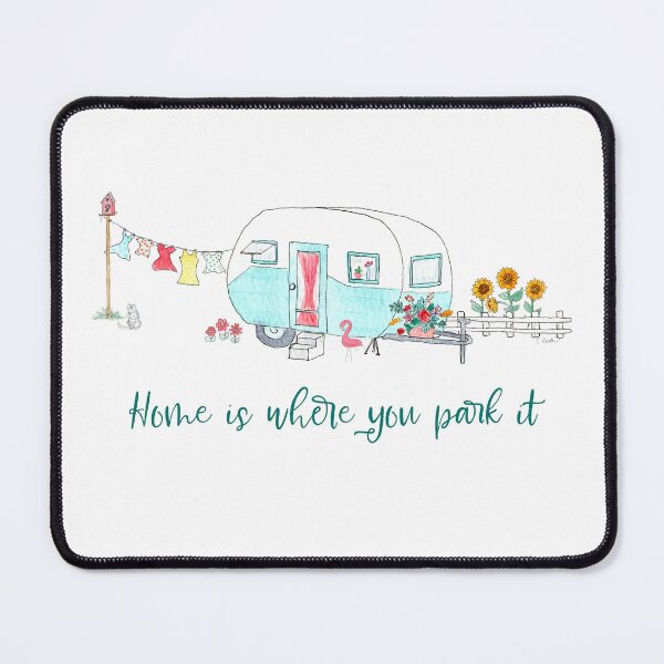 Item preview, Boho Retro Camper Home Is Where You Park It designed and sold by DreamOutLoudArt.