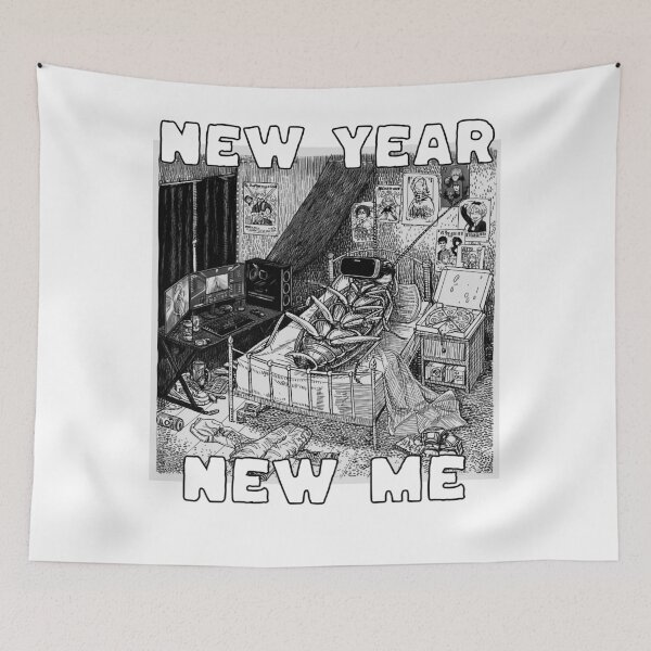 Item preview, New Year New Me - Kafkaesque Parody of Gen Z Life designed and sold by zptees.