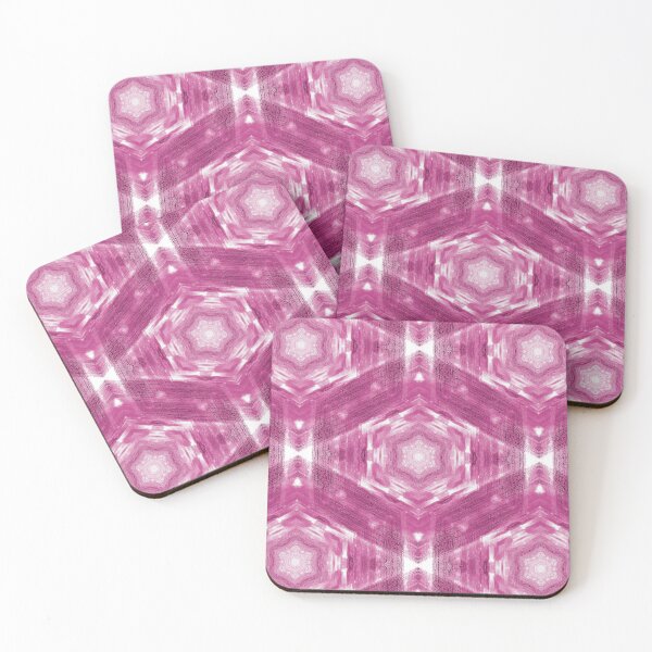 Item preview, Industrial Hexagon Pattern in Pink and White designed and sold by Artistestella.