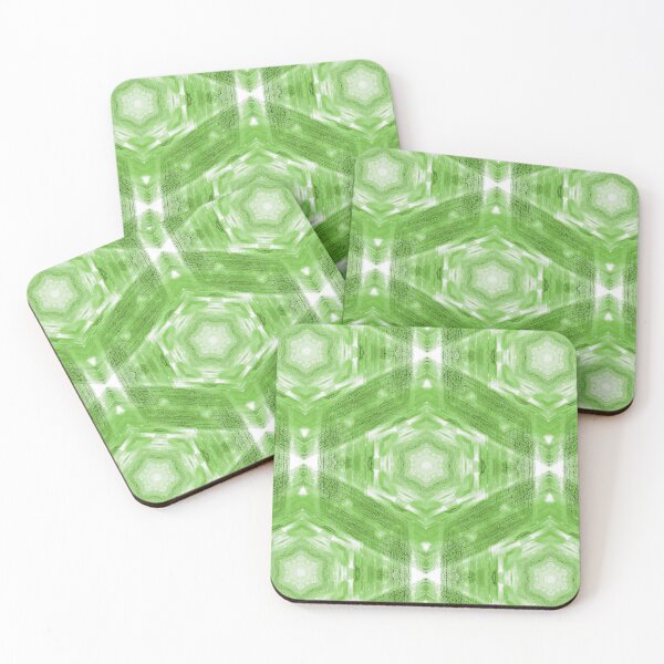Item preview, Industrial Hexagon Pattern in Green and White designed and sold by Artistestella.