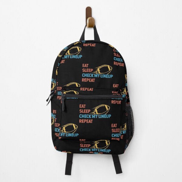 Item preview, Eat Sleep Check My Lineup Repeat Fantasy Football designed and sold by scottsurswab.