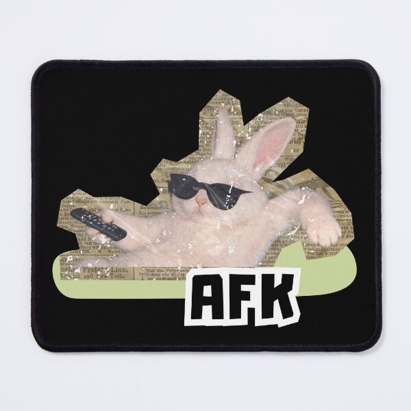 Item preview, AFK Relaxed Bunny Couch Mode Art designed and sold by UUniqueIImprint.