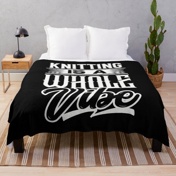 Item preview, Knitting Vibes Quote For Retro Hobby Knitter Vibe Funny Joke designed and sold by scottsurswab.