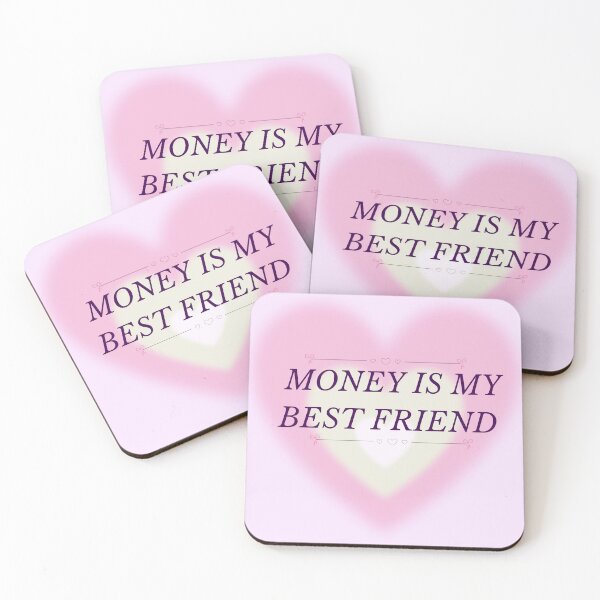 Item preview, Money Is My Best Friend —Pinteresty Money Manifestation Quote designed and sold by Dharaamagnetiix.