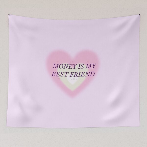 Item preview, Money Is My Best Friend —Pinteresty Money Manifestation Quote designed and sold by Dharaamagnetiix.