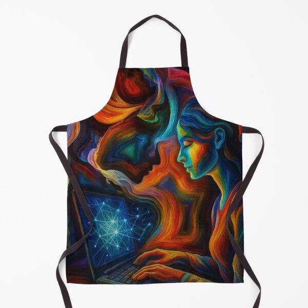 Item preview, Mind in Motion | Abstract Woman Coding in Color designed and sold by GirlCoder.
