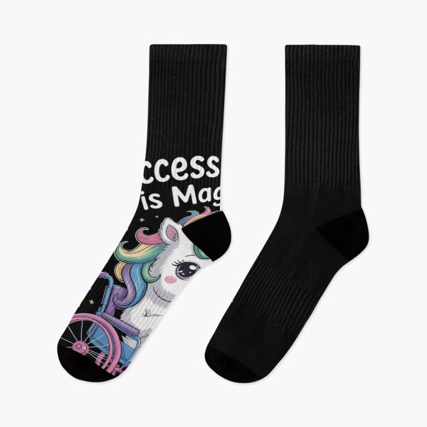Item preview, Accessibility Is Magical Cute Unicorn Wheelchair Disabilit designed and sold by Tatianamiobi.