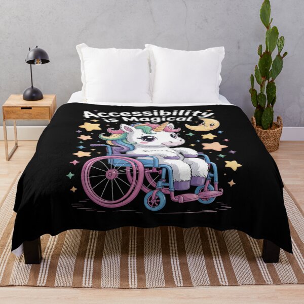 Item preview, Accessibility Is Magical Cute Unicorn Wheelchair Disabilit designed and sold by Tatianamiobi.
