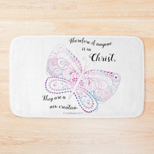 Item preview, New Creation Doodle Butterfly with Scripture designed and sold by DreamOutLoudArt.