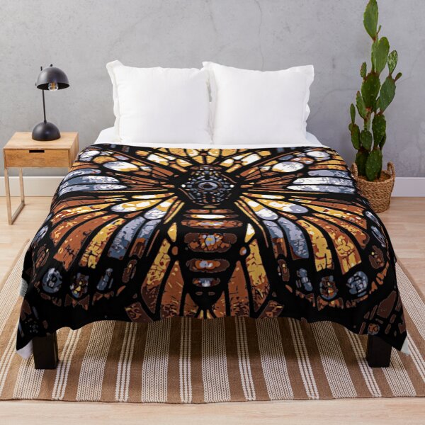 Item preview, Stained Glass Robo‑Moth – Cybernetic Fantasy Window Art designed and sold by LuxuryApparels.