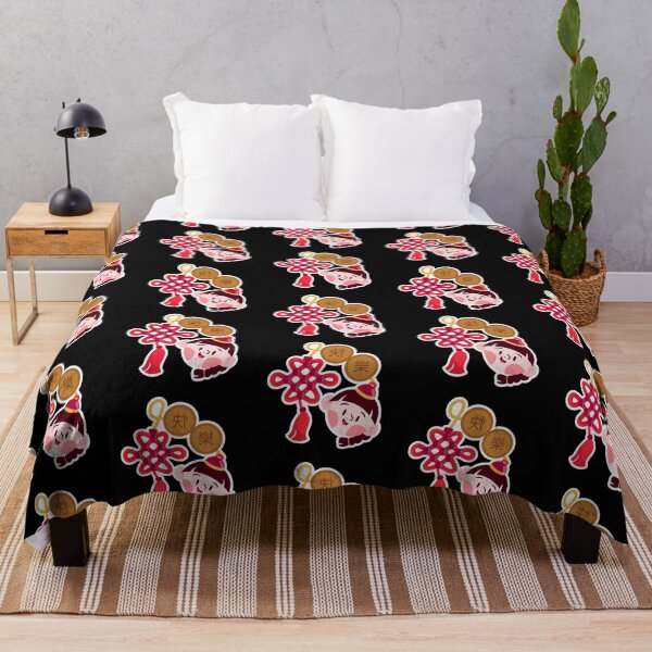 Item preview, Chinese New Year Girl Sticker – Cute Character with Chinese Knot and Lucky Coins designed and sold by FestivityFinds.