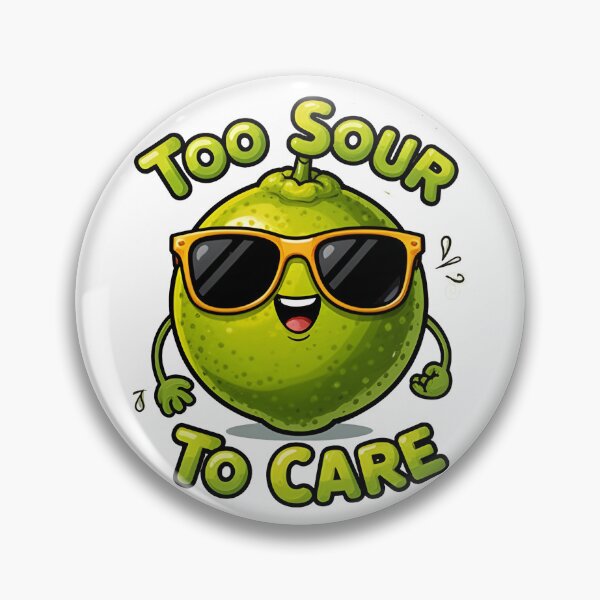 Item preview, Funny calamansi illustration Too Sour To Care designed and sold by Uglyandcute.