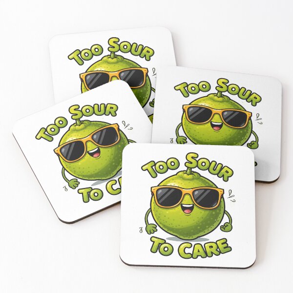 Item preview, Funny calamansi illustration Too Sour To Care designed and sold by Uglyandcute.