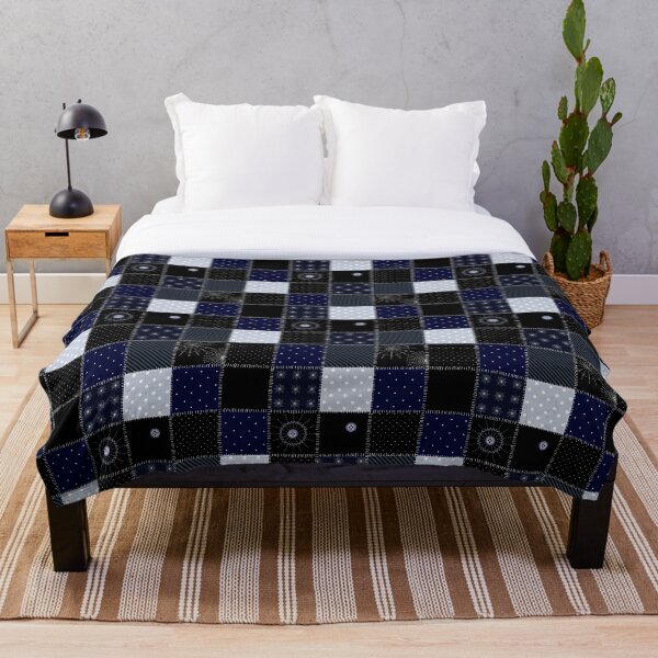 Item preview, Midnight Patchwork Grid designed and sold by AllieMore.