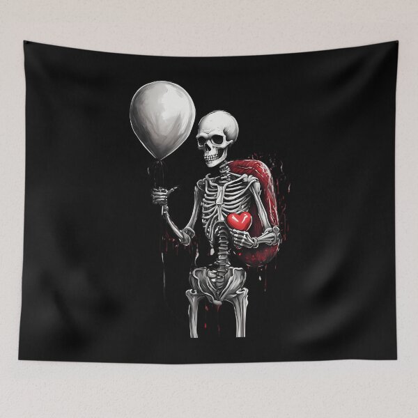Item preview, Romantic Skeleton with Balloon designed and sold by nbaepxsgkc49.