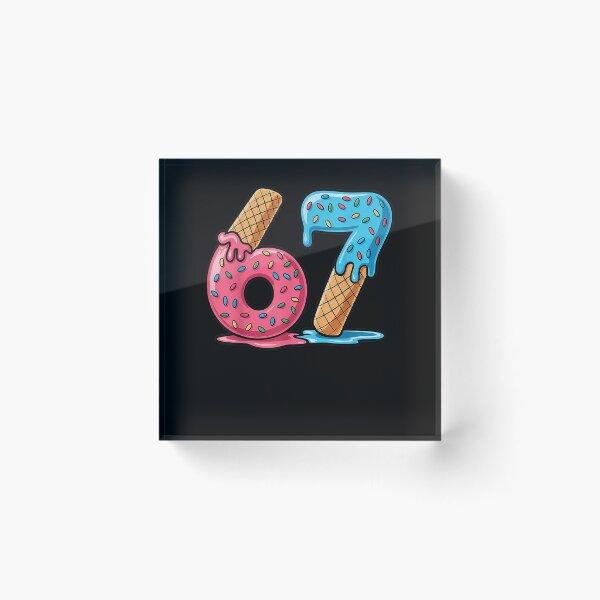Item preview, Six Seven Ice Cream Drip Cool Meme 67 Funny Number designed and sold by MatherFisher.