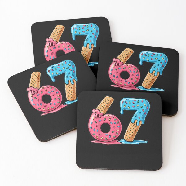 Item preview, Six Seven Ice Cream Drip Cool Meme 67 Funny Number designed and sold by MatherFisher.