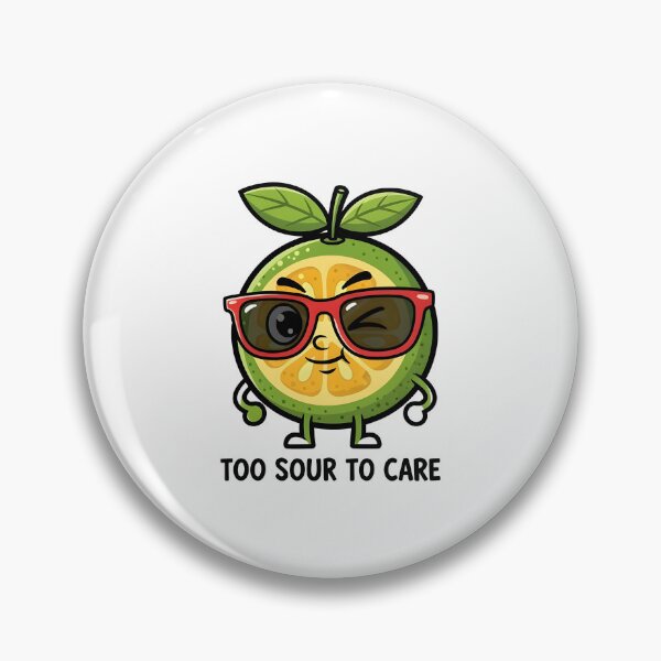 Item preview, Funny calamansi illustration Too Sour To Care designed and sold by Uglyandcute.