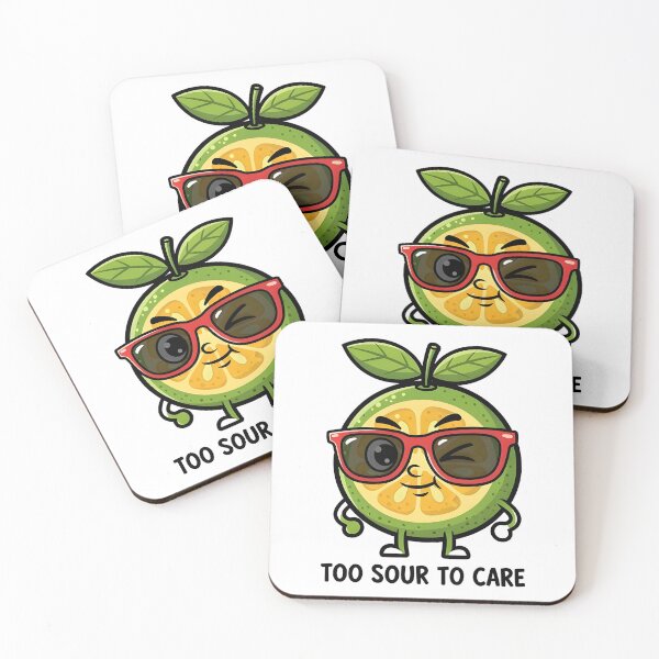 Item preview, Funny calamansi illustration Too Sour To Care designed and sold by Uglyandcute.