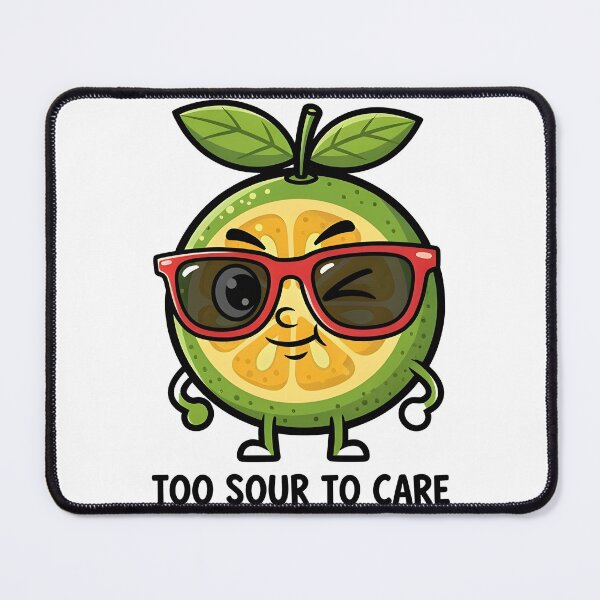 Item preview, Funny calamansi illustration Too Sour To Care designed and sold by Uglyandcute.