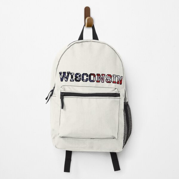 Item preview, Wisconsin USA Flag Typography – Patriotic Stars and Stripes American Pride Design designed and sold by Long Family Gifts.
