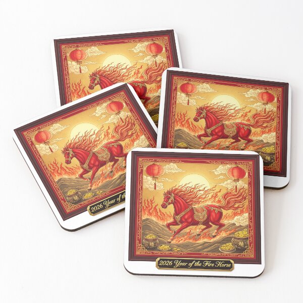Item preview, Year of the Fire Horse 2026 designed and sold by aykiradesigns.