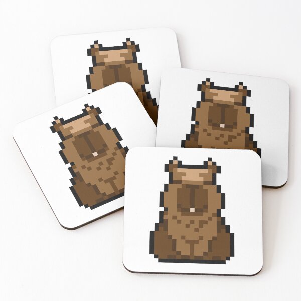 Item preview, Capybara pixel art Sticker designed and sold by PAVA PHU .