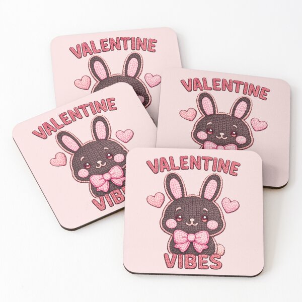 Item preview, Valentine Vibes – Cute Kawaii Bunny designed and sold by BreezifyDesignStudio.
