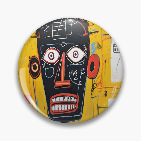 Item preview, Neo-Expressionist Chaos – Abstract Portrait on Yellow designed and sold by SouthPrint.