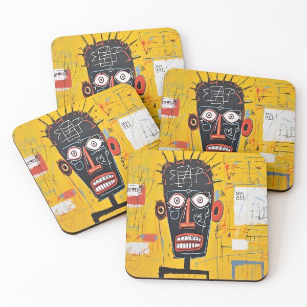 Item preview, Neo-Expressionist Chaos – Abstract Portrait on Yellow designed and sold by SouthPrint.