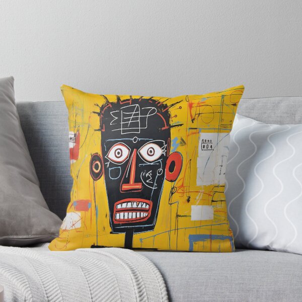 Item preview, Neo-Expressionist Chaos – Abstract Portrait on Yellow designed and sold by SouthPrint.