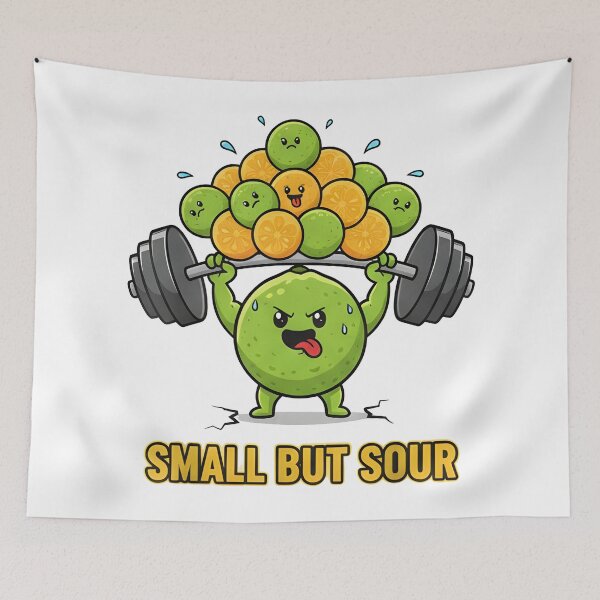 Item preview, Funny calamansi illustration Small But Sour designed and sold by Uglyandcute.