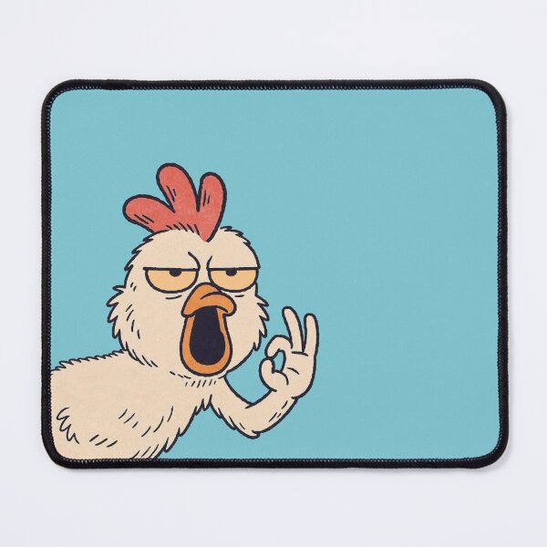 Item preview, Sarcastic Chicken OK Gesture – Funny Cartoon Illustration designed and sold by Regal-Elegances.