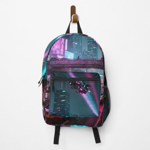 Item preview, Night City Street Scene Cyber Punk designed and sold by aykiradesigns.