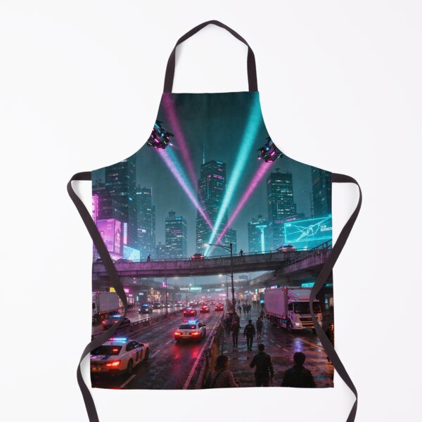Item preview, Night City Street Scene Cyber Punk designed and sold by aykiradesigns.