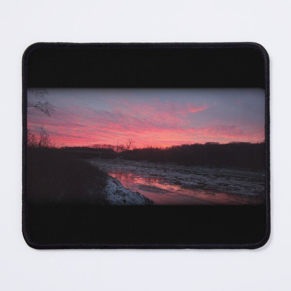 Item preview, Winter Sunrise on the Raccoon River designed and sold by Chaos and Chlorophyll.