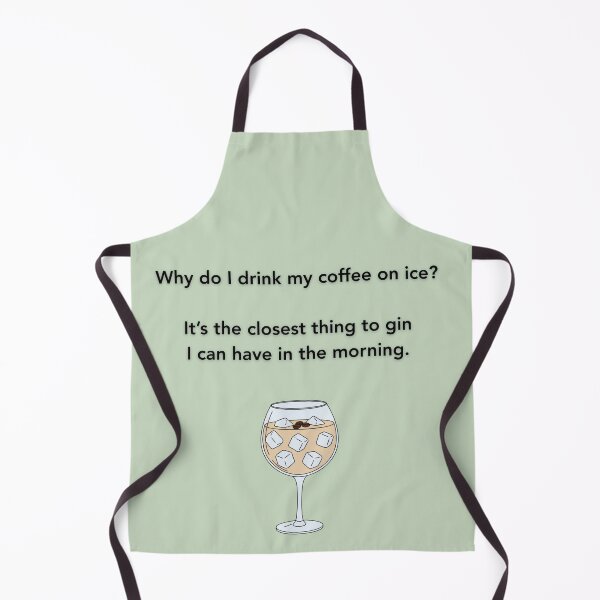 Item preview, Iced Coffee in a Gin Glass – Funny Coffee Quote, Gin Lovers Gift, Coffee Humour Illustration designed and sold by MadeInNapTime.
